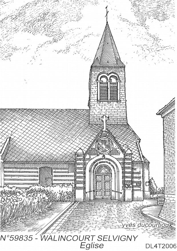 N 59835 - WALINCOURT SELVIGNY - église
